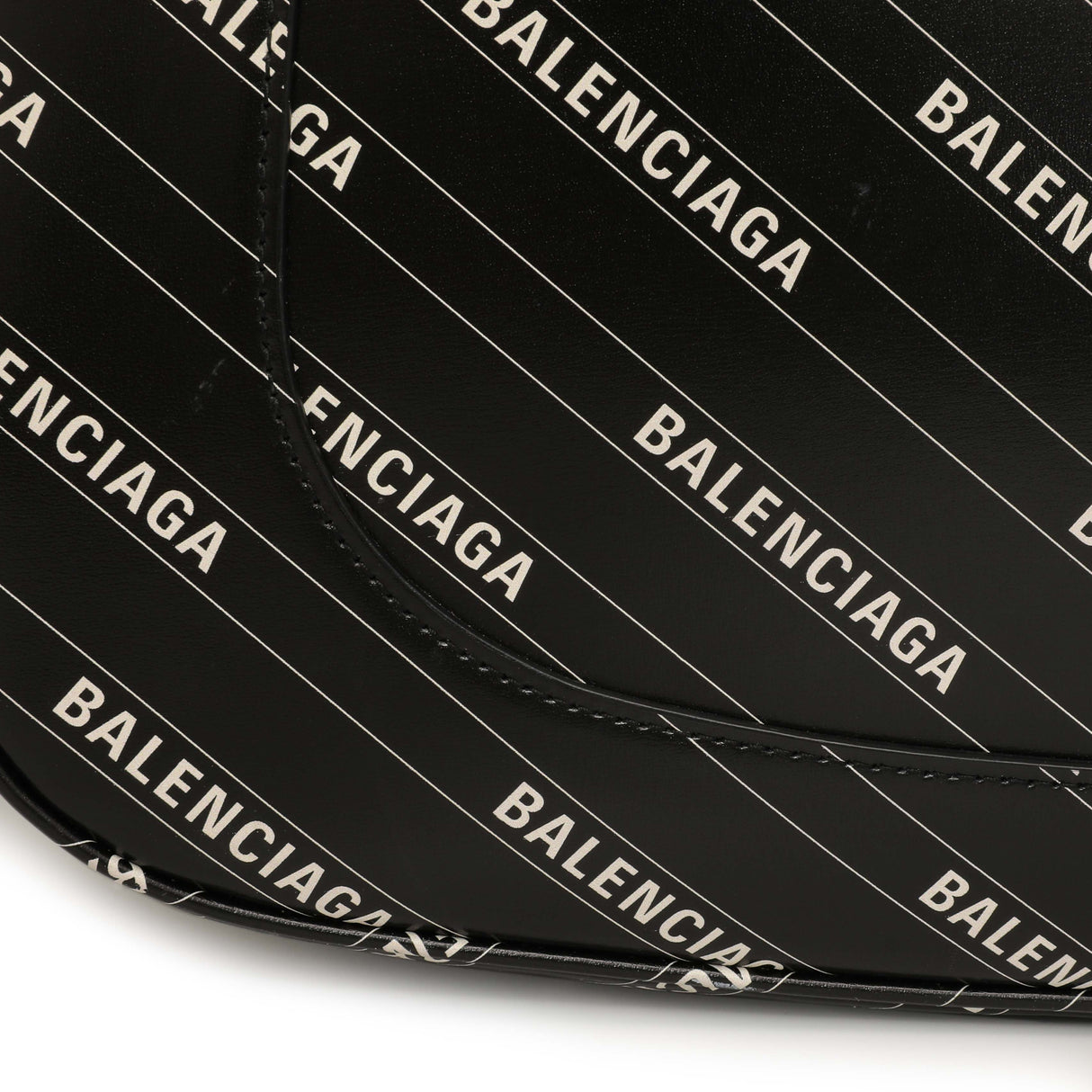 Gucci X Balenciaga Black Calfskin Logo Print Medium Jackie 1961 Hobo Handbags Gucci