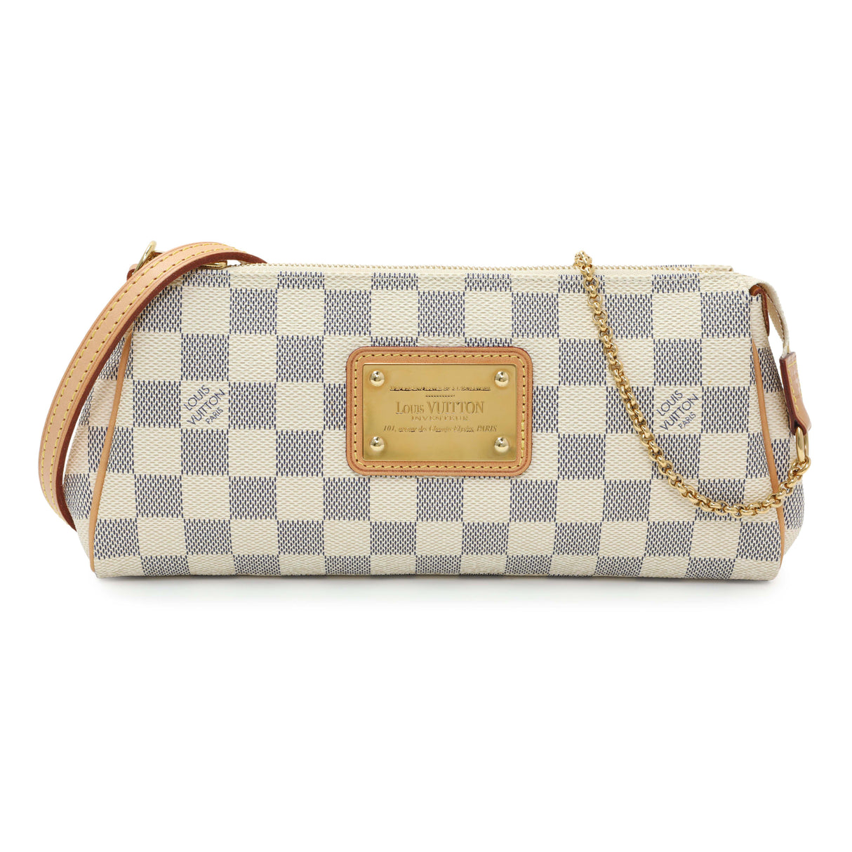 Louis Vuitton Damier Azur Eva Clutch Handbags Louis Vuitton