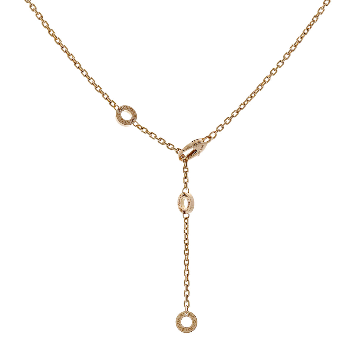 Bulgari 18K Rose Gold B.zero1 Rock Pendant Necklace Designer Jewellery Bulgari