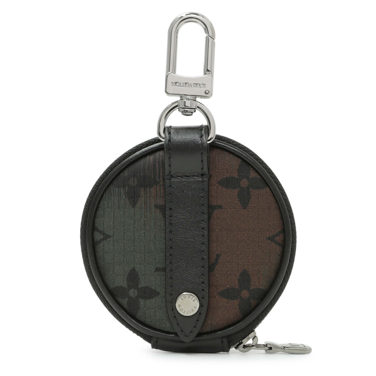 Louis Vuitton Camouflage Monogram Nylon Round Coin Pouch Accessories Louis Vuitton