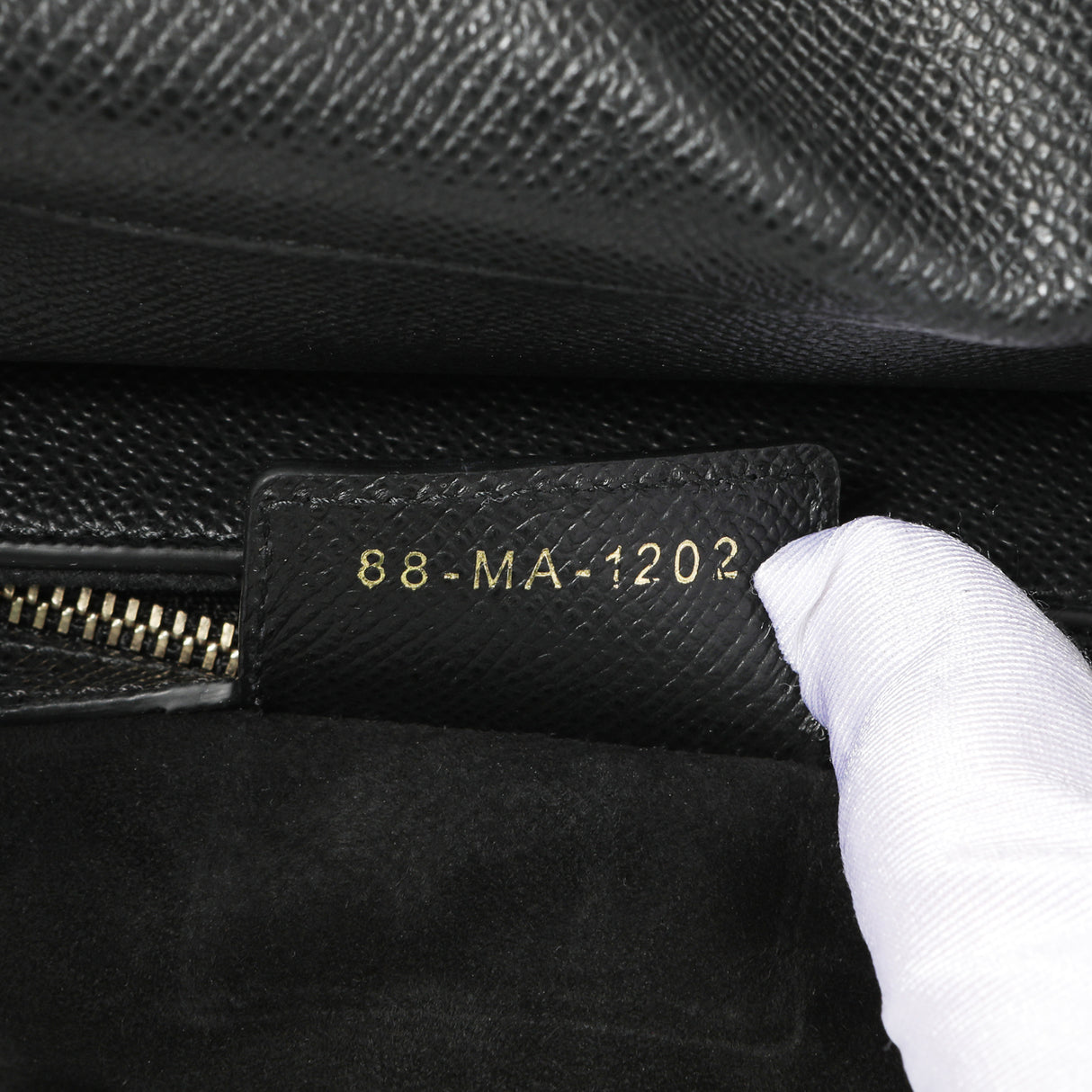 Christian Dior Black Grained Calfskin Saddle Bag Handbags Christian Dior