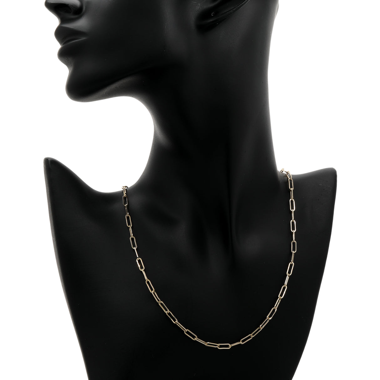 14K Yellow Gold Paperclip Chain Fine Jewellery Modaselle