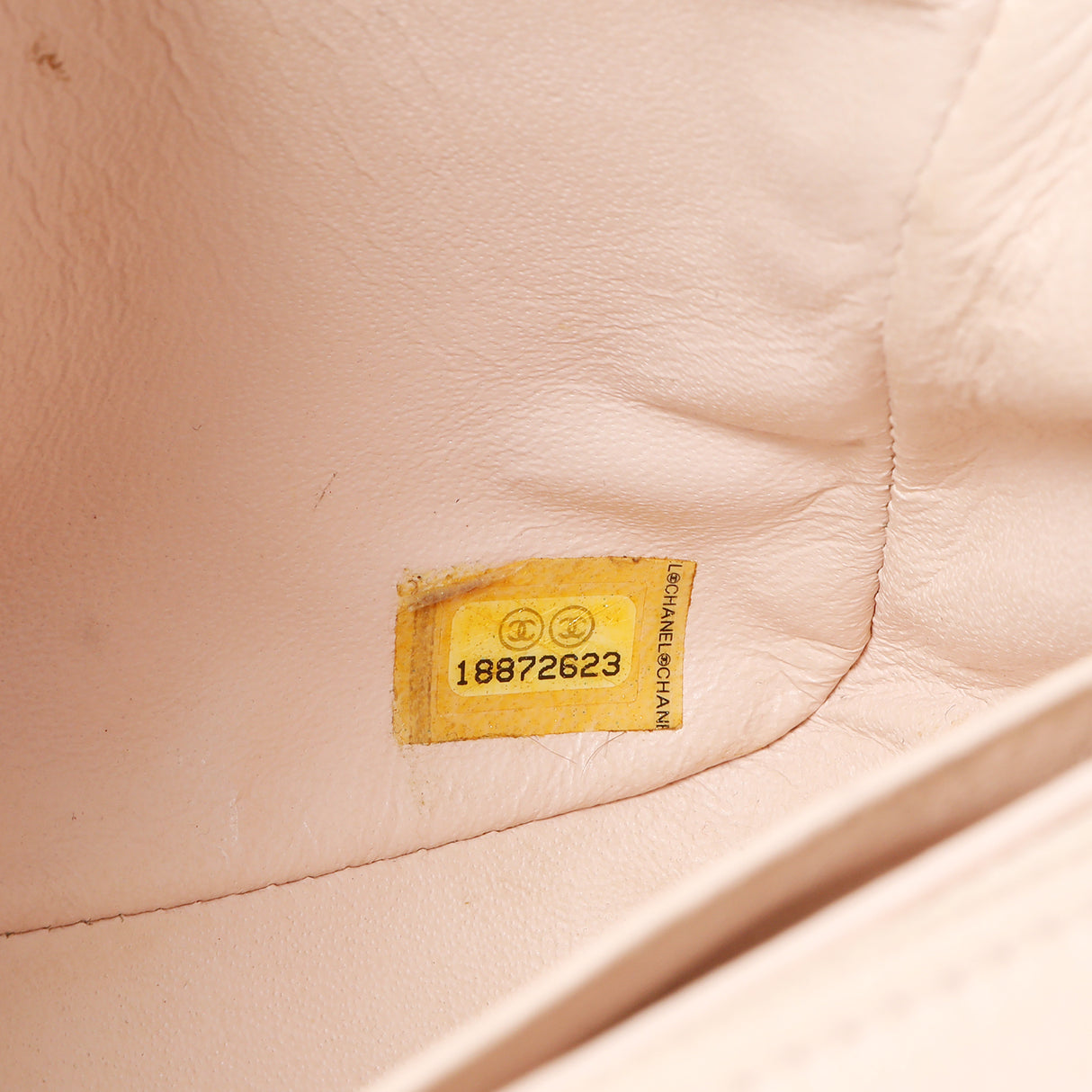 Chanel Light Pink Quilted Caviar Mini Square Flap Handbags Chanel