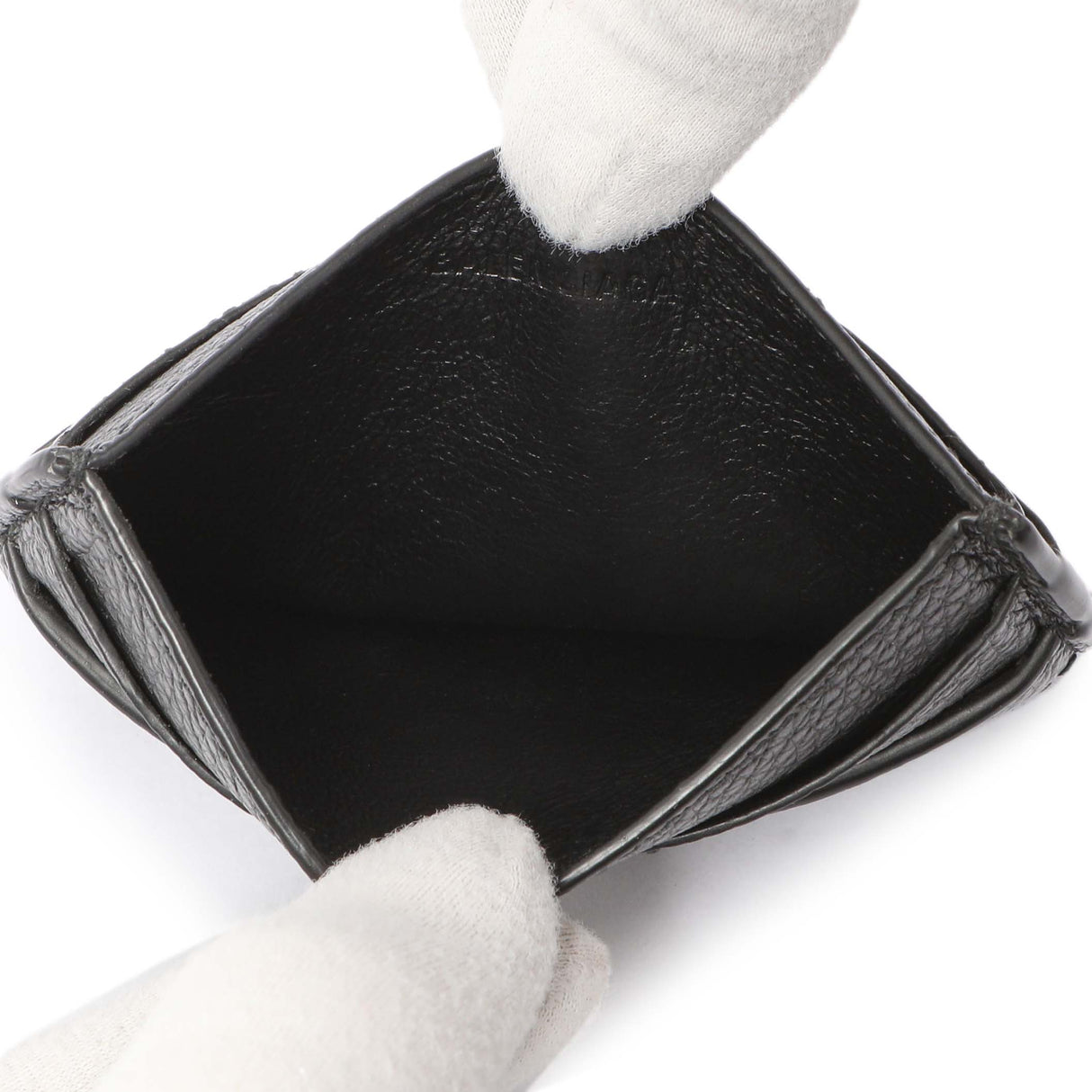 Balenciaga Black Grained Calfskin Neo Classic Card Holder Accessories Balenciaga