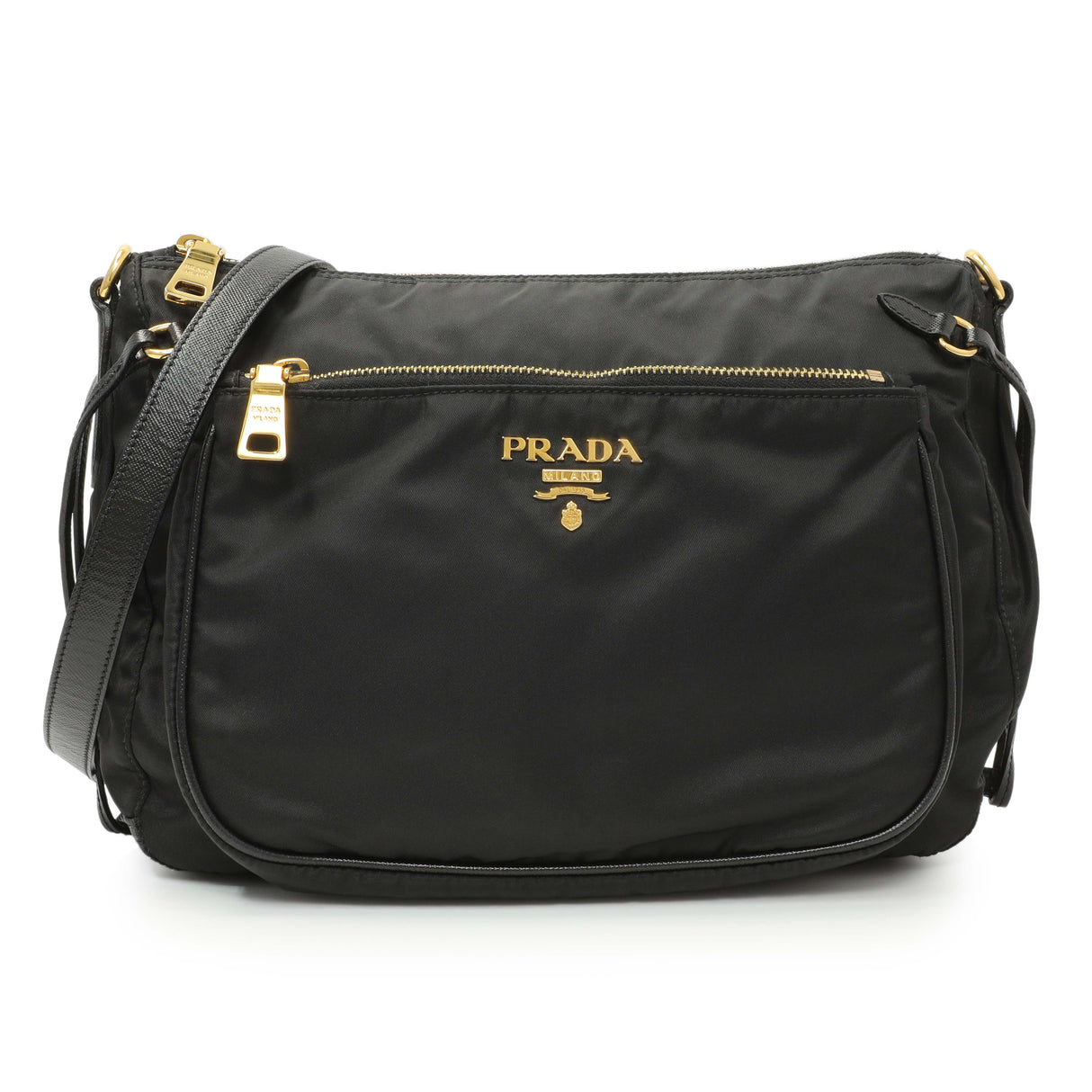 Prada Black Tessuto Nylon Crossbody Handbags Prada