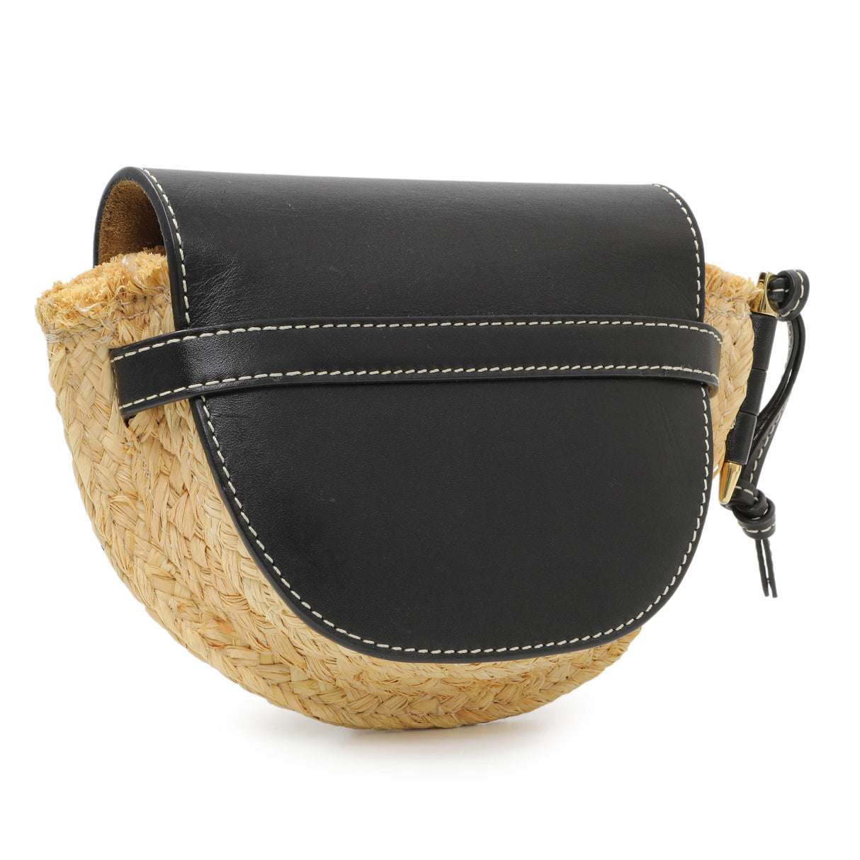 Loewe Calfskin Raffia Mini Gate Crossbody Bag Handbags Loewe