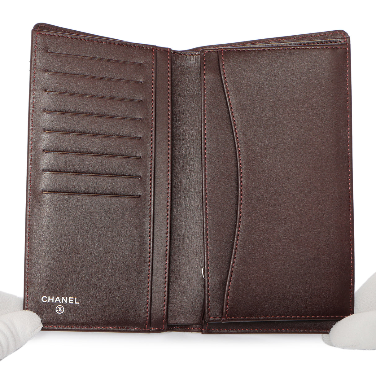 Chanel Black Quilted Caviar Yen Wallet Accessories Chanel