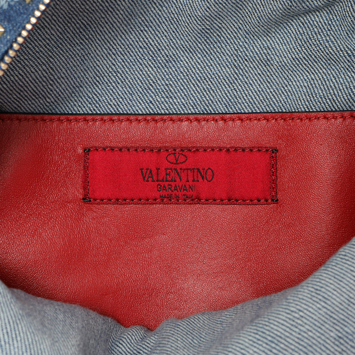 Valentino Denim Mini Rockstud Backpack Handbags Valentino