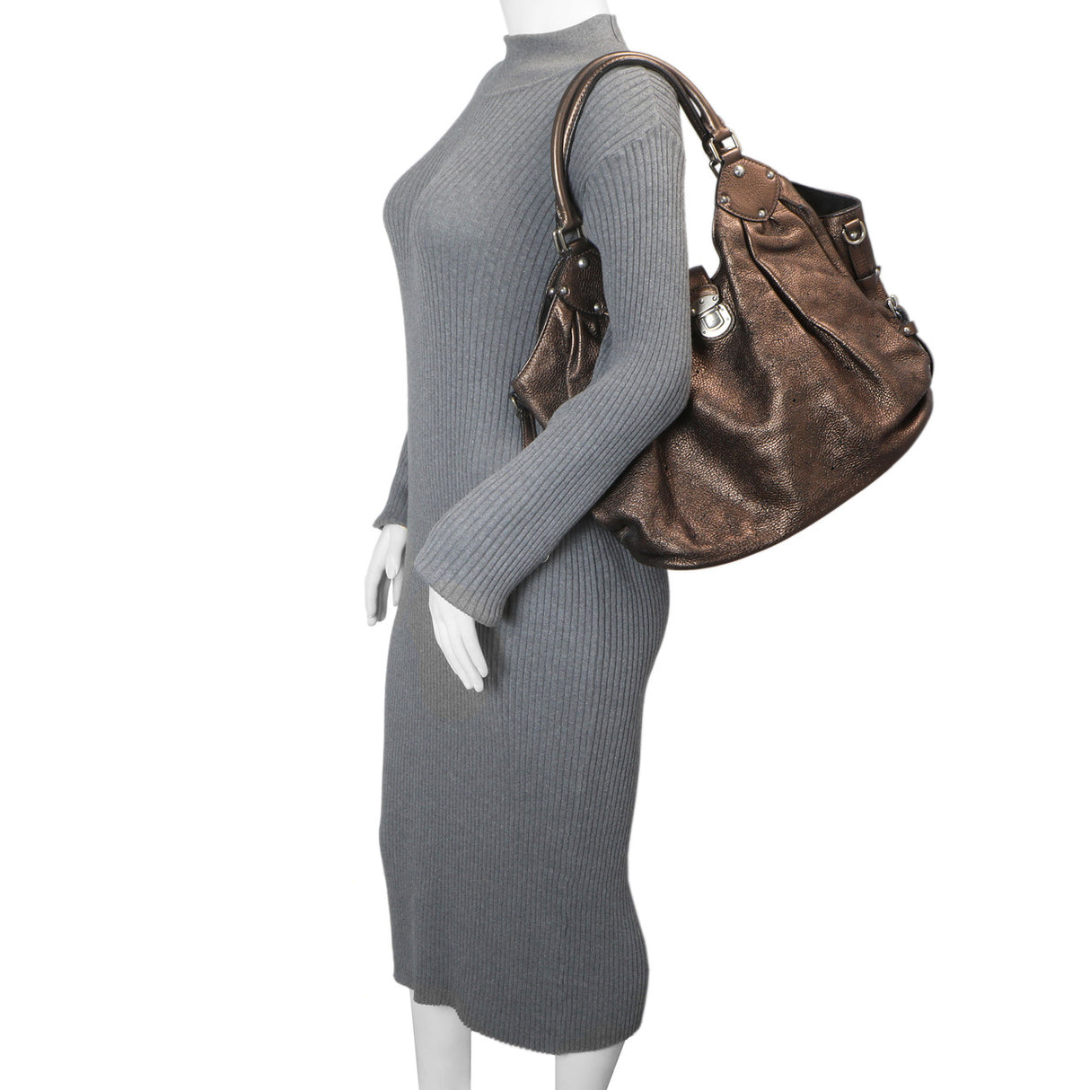 Louis Vuitton Metallic Mordore Monogram Mahina L Handbags Louis Vuitton