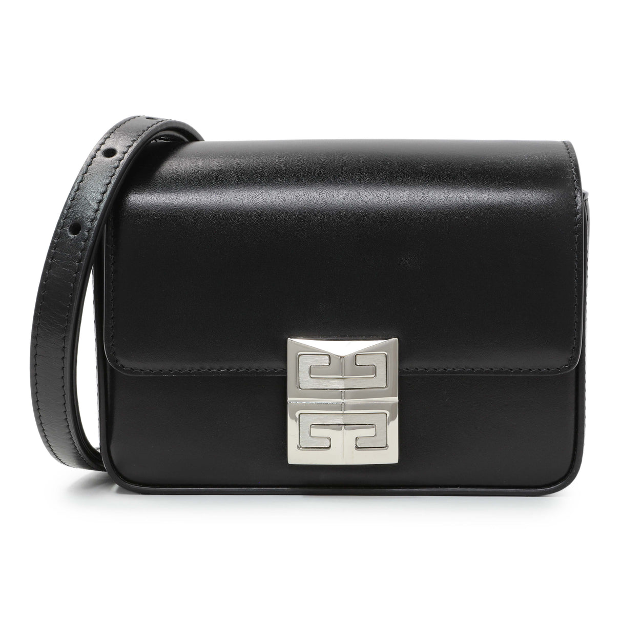 Givenchy Black Calfskin 4G Small Crossbody Bag Handbags Givenchy