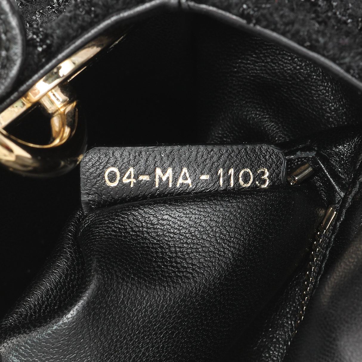 Christian Dior Black Tweed Mini Lady Dior Handbags Christian Dior