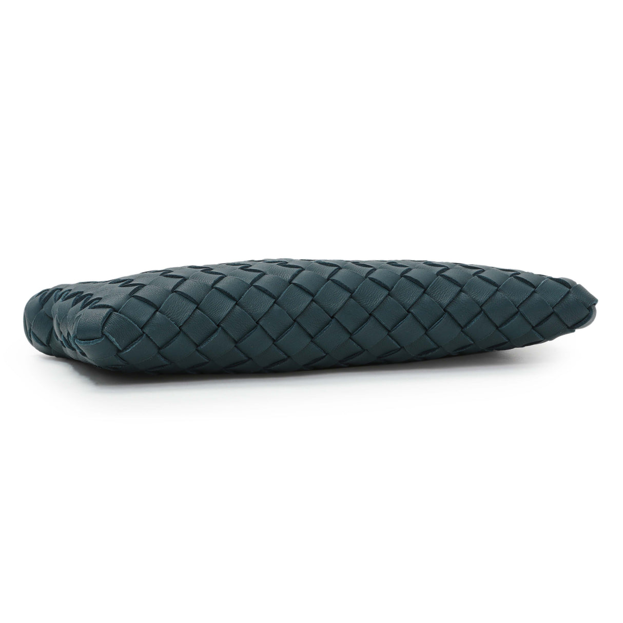 Bottega Veneta Teal Intrecciato Nappa Mini Pouch with Strap Handbags Bottega Veneta