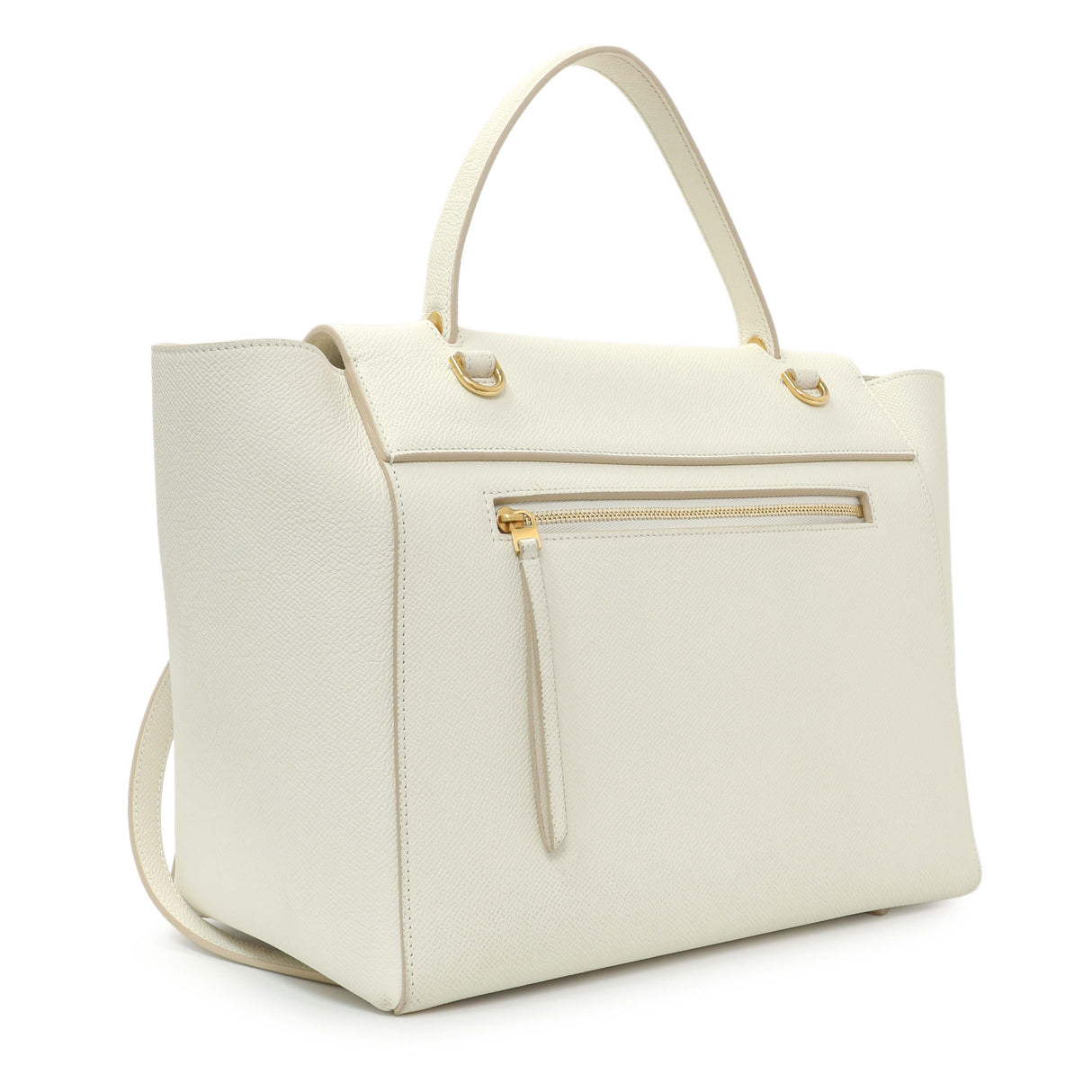 Celine White Grained Calfskin Mini Belt Bag Handbags Celine