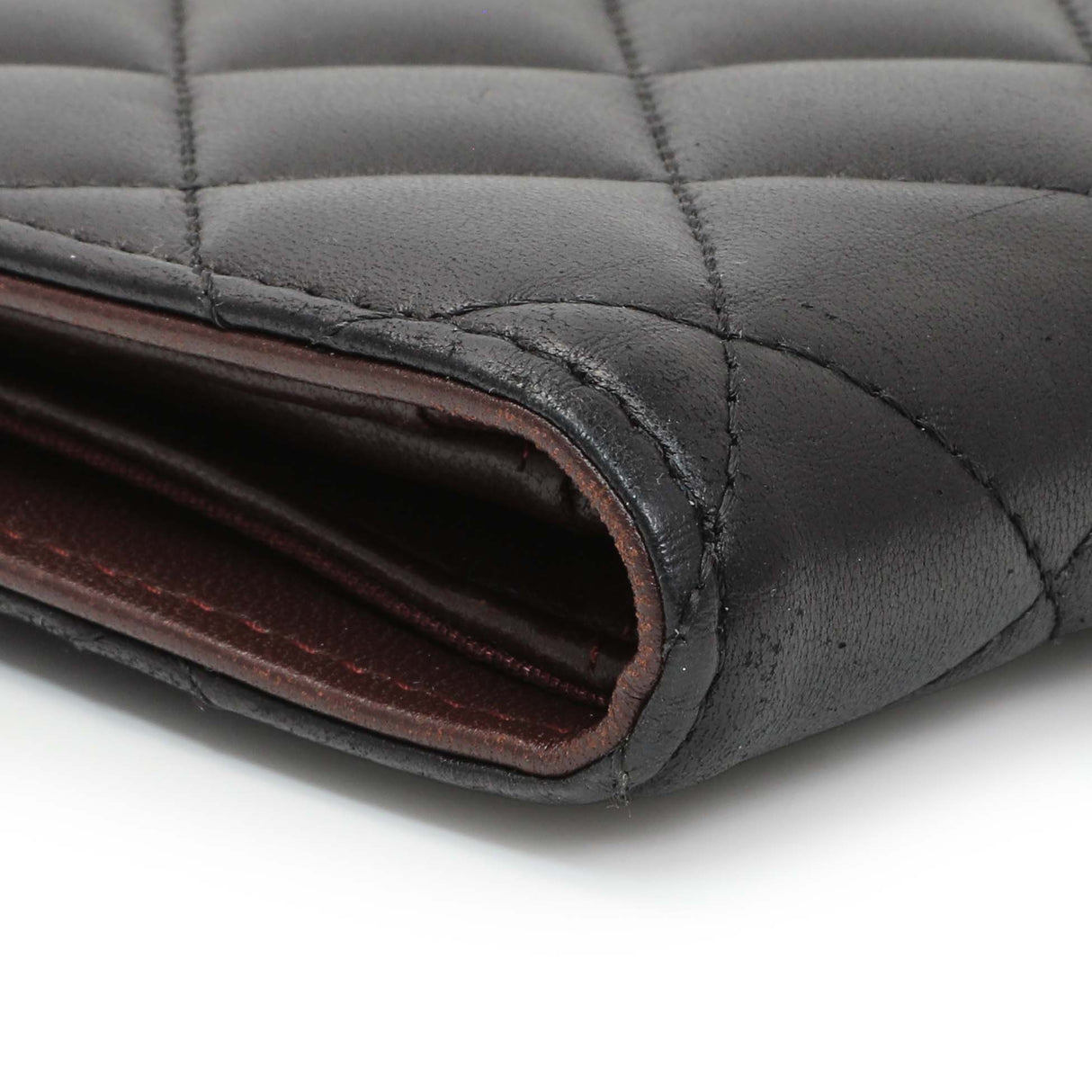 Chanel Lambskin Quilted Yen Wallet Black