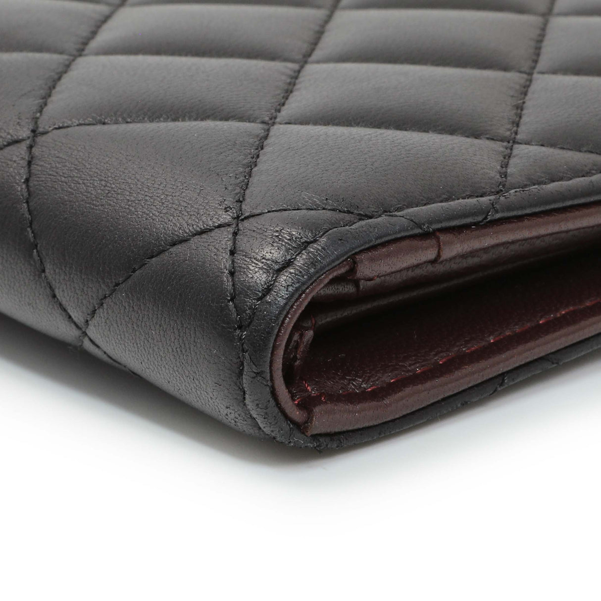 Chanel Lambskin Quilted Yen Wallet Black