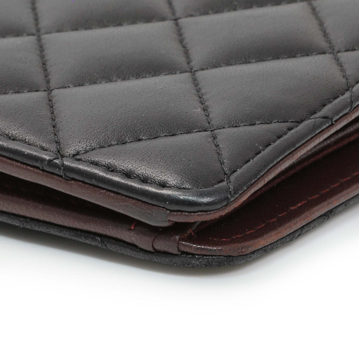 Chanel Lambskin Quilted Yen Wallet Black