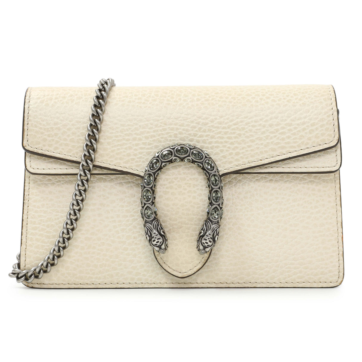 Gucci White Calfskin Dionysus Super Mini