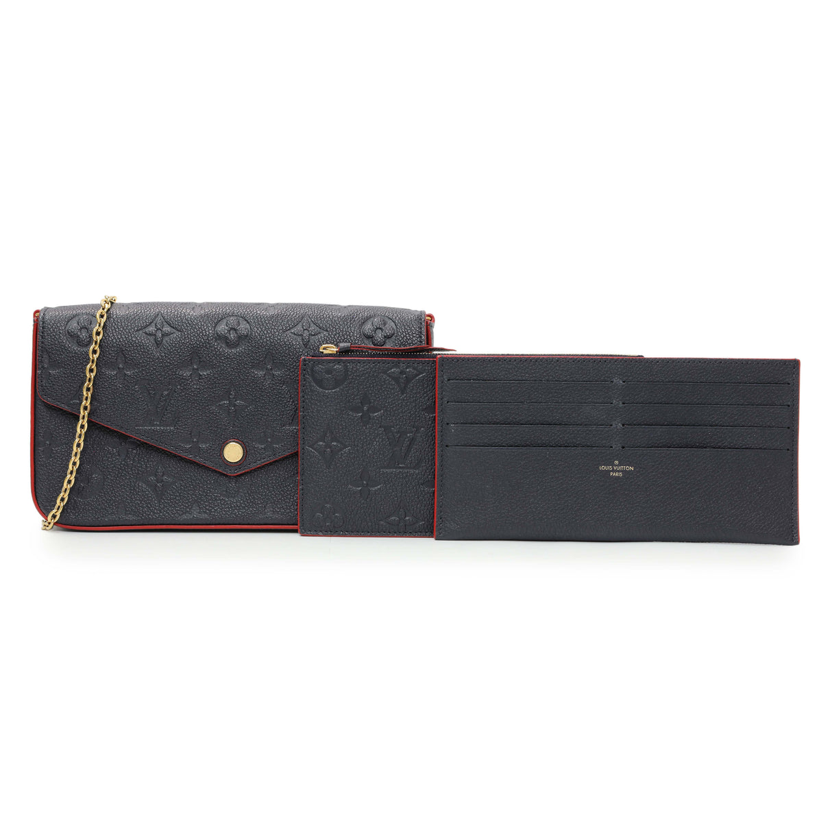 Louis Vuitton Marine Rouge Empreinte Felicie Pochette Handbags Louis Vuitton