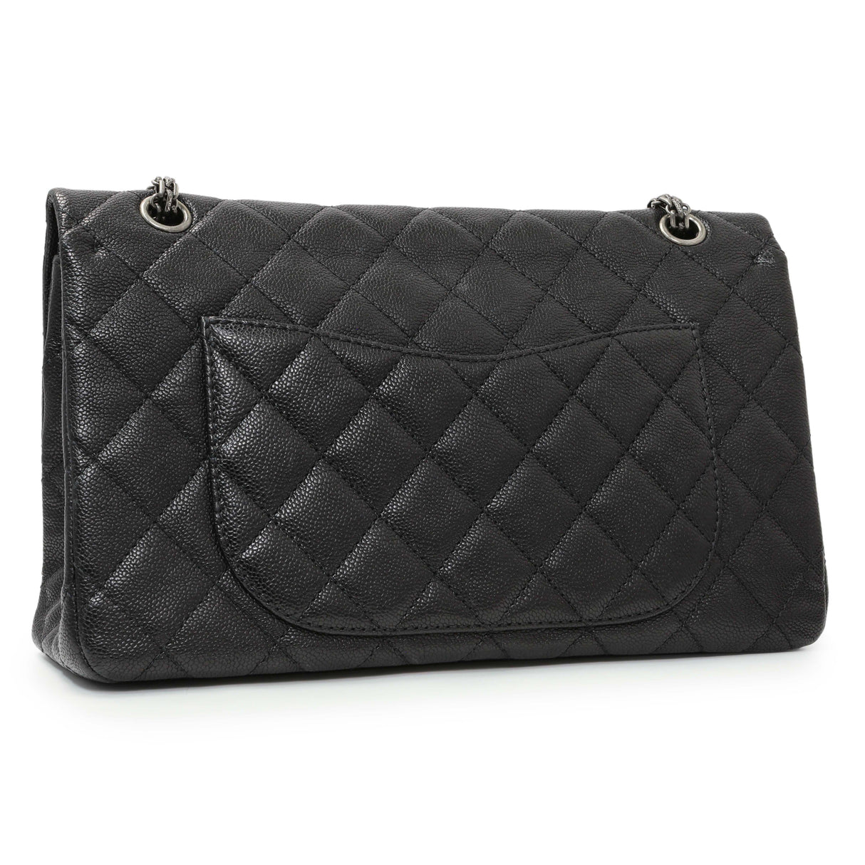 Chanel Black Quilted Caviar Reissue 2.55 Reissue 227 Flap