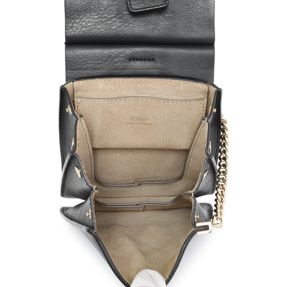 Chloe Black Suede Calfskin Mini Faye Bracelet Bag Handbags Chloe