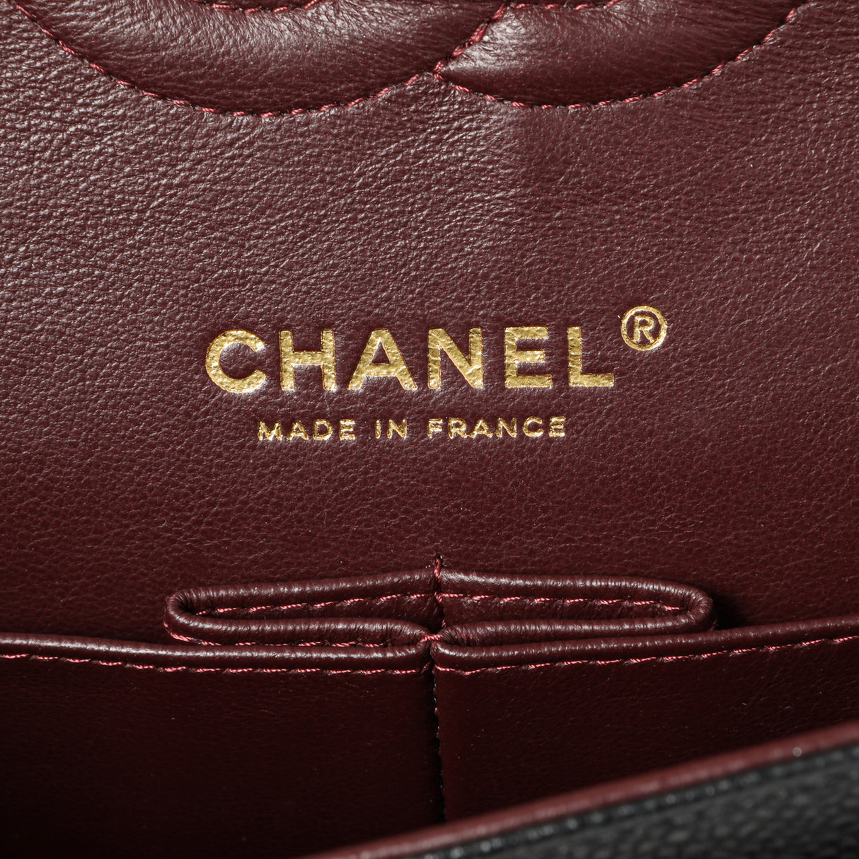 Chanel Black Quilted Caviar Medium Classic Double Flap Handbags Chanel