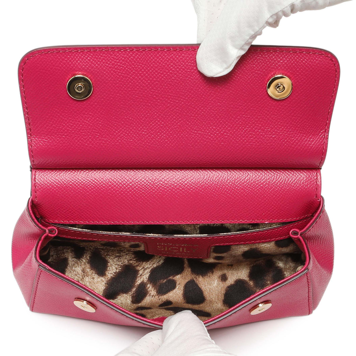 Dolce & Gabbana Fuchsia Dauphine Mini Miss Sicily Bag Handbags Dolce & Gabbana