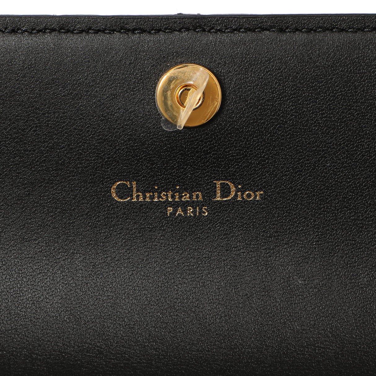 Christian Dior Black Supple Calfskin Cannage Caro Wallet Accessories Christian Dior