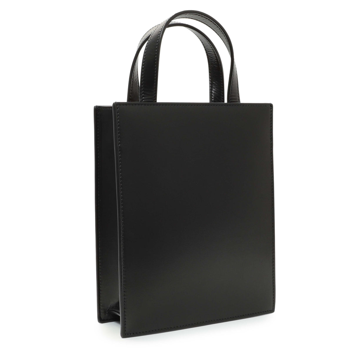 Salvatore Ferragamo Black Calfskin Mini Tote Handbags Salvatore Ferragamo