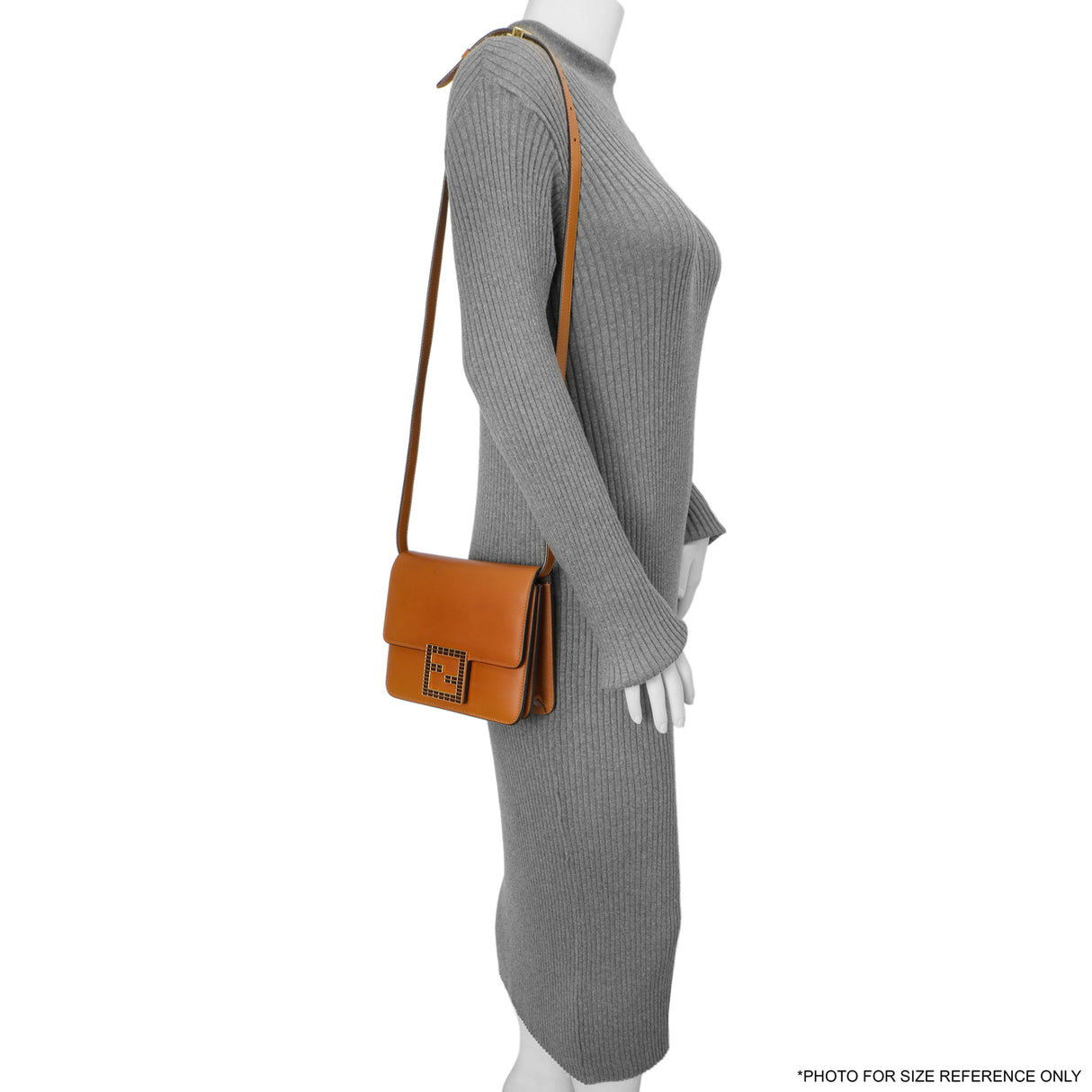 Fendi Vitello King Crystal Fab Crossbody Bag Handbags Fendi