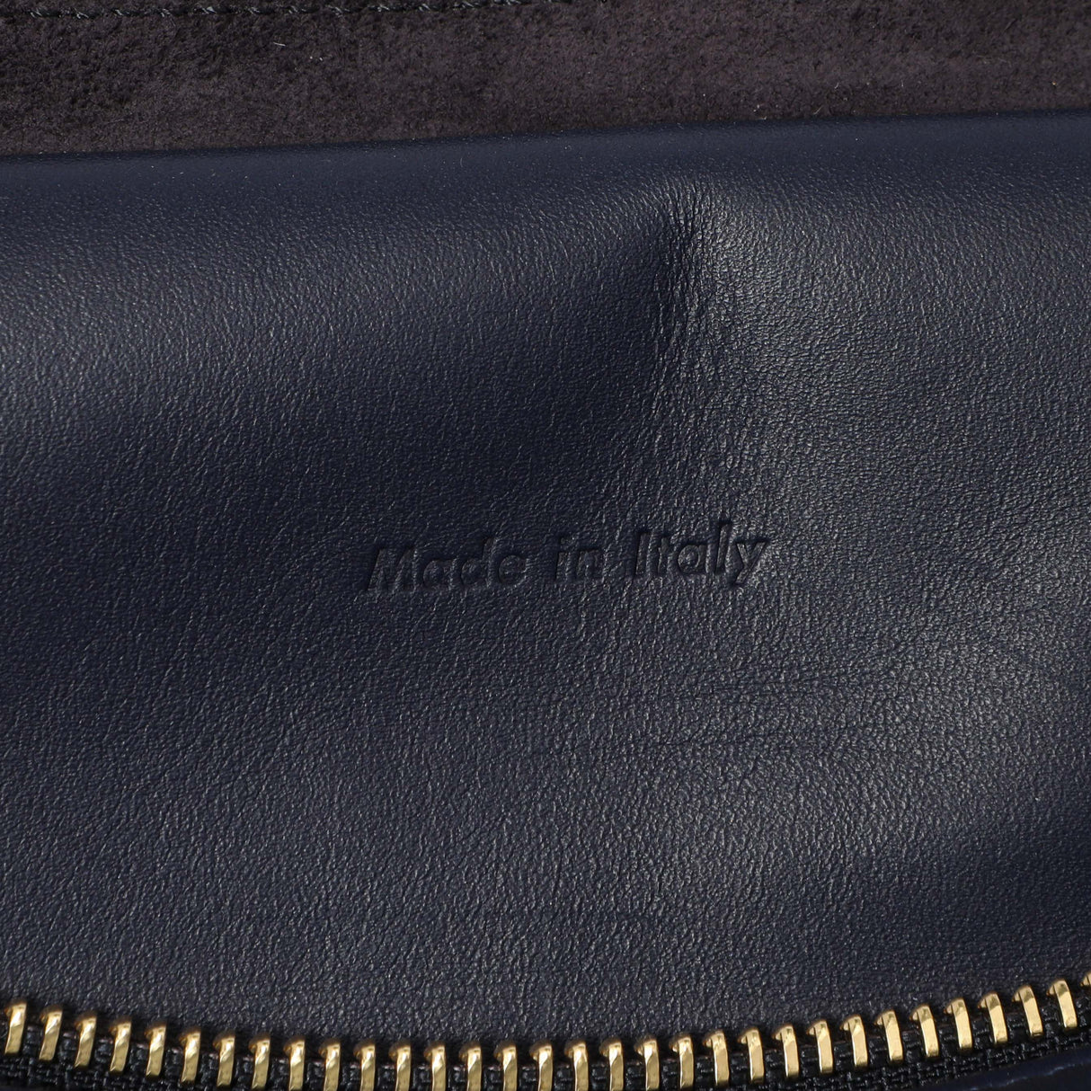 Celine Navy Brown Smooth Calfskin Small Belt Bag Handbags Celine