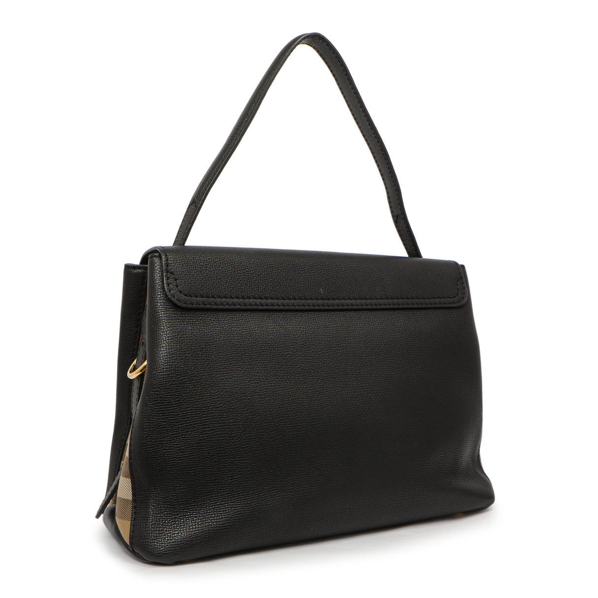 Burberry Black Derby Calfskin House Check Medium Camberley Handbags Burberry