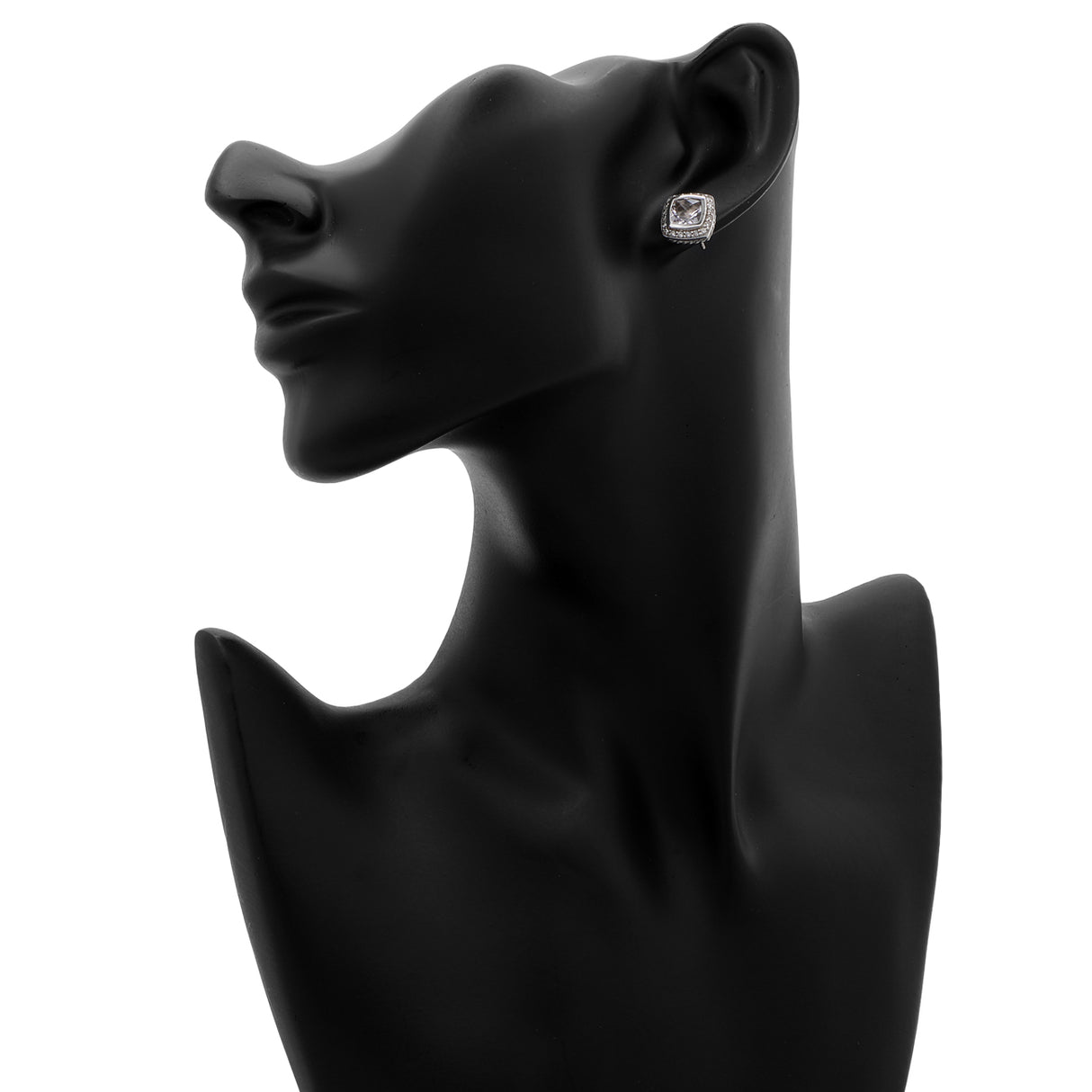 David Yurman Sterling Silver 18K Yellow Gold 7mm Morganite Albion Earrings Designer Jewellery David Yurman