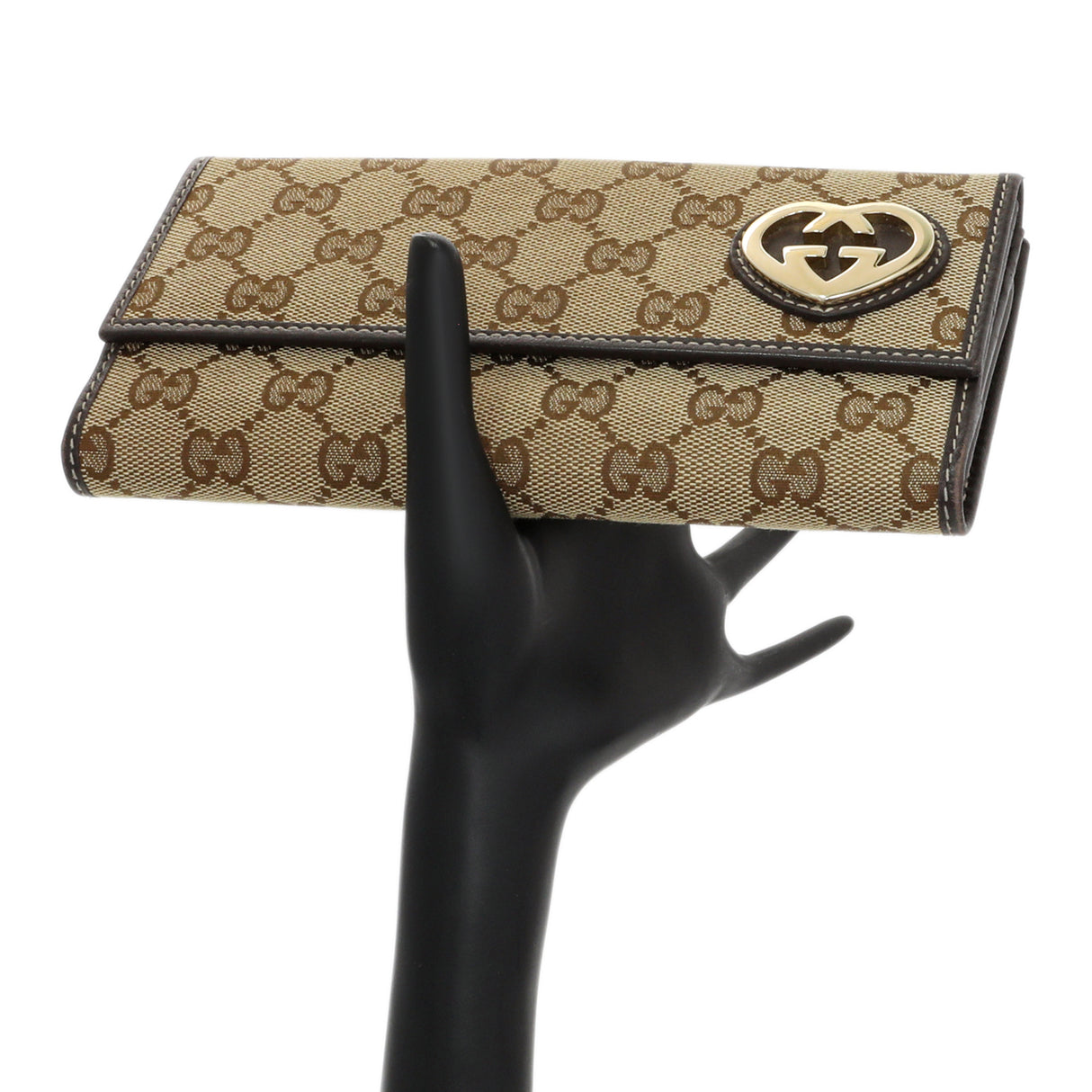Gucci Monogram Lovely Heart Continental Wallet Accessories Gucci