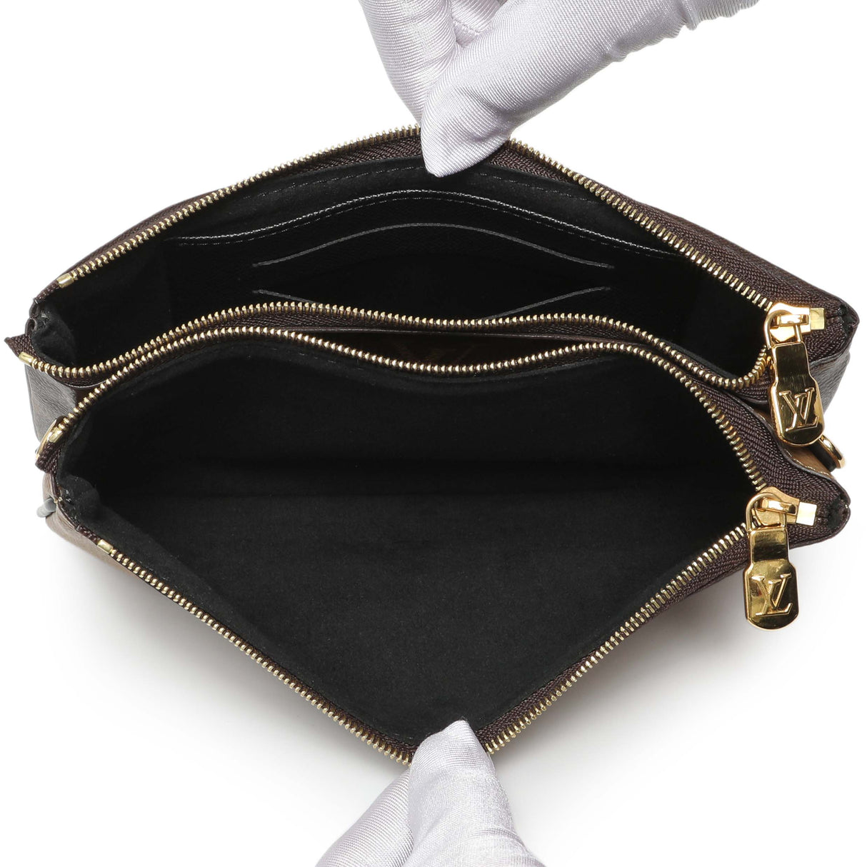 Louis Vuitton Reverse Monogram Giant Double Zip Pochette Handbags Louis Vuitton