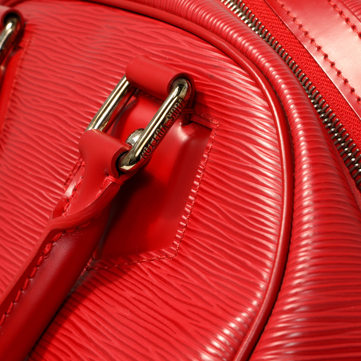 Louis Vuitton Rouge Epi Bowling Montaigne PM Handbags Louis Vuitton