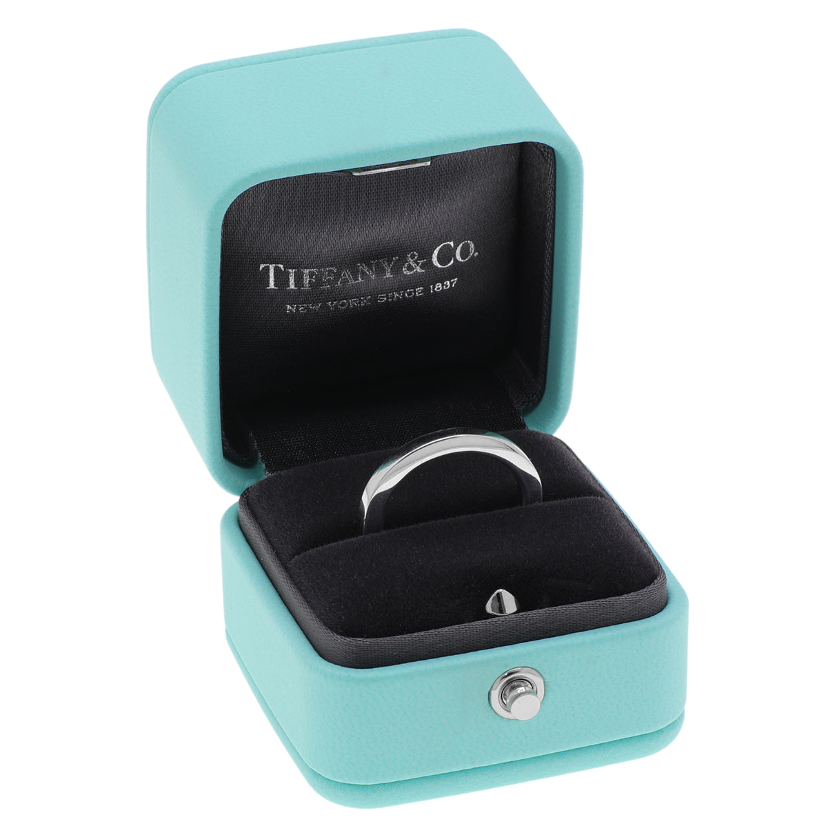 Tiffany & Co. 18K White Gold Lock Ring Designer Jewellery Tiffany and Co