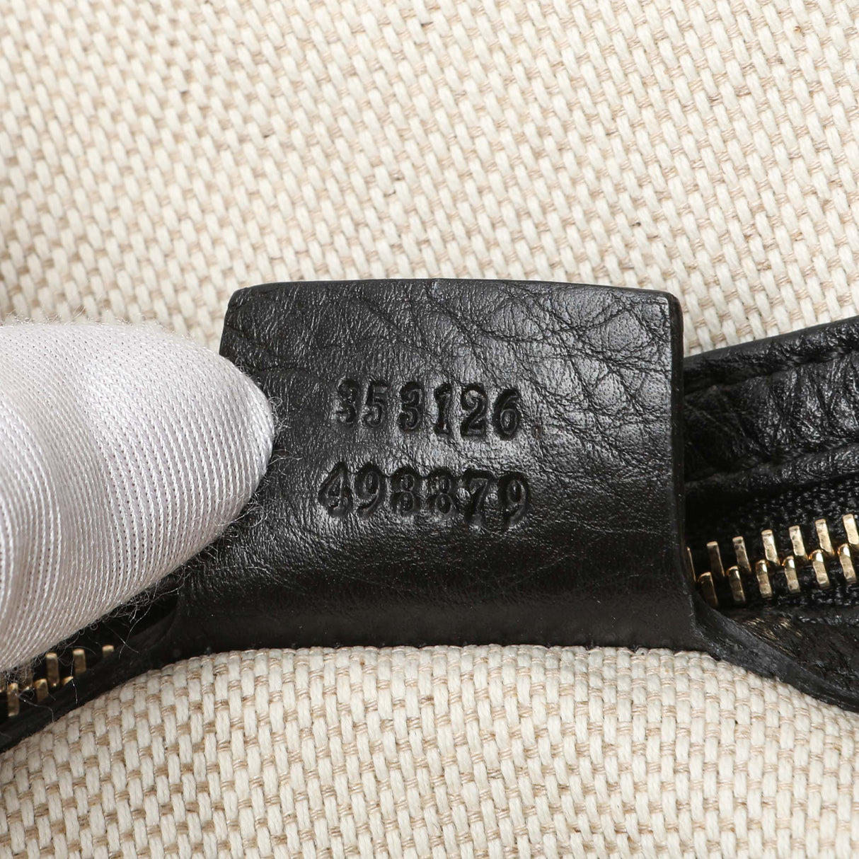 Gucci Black Calfskin Gucci Soho Bowler