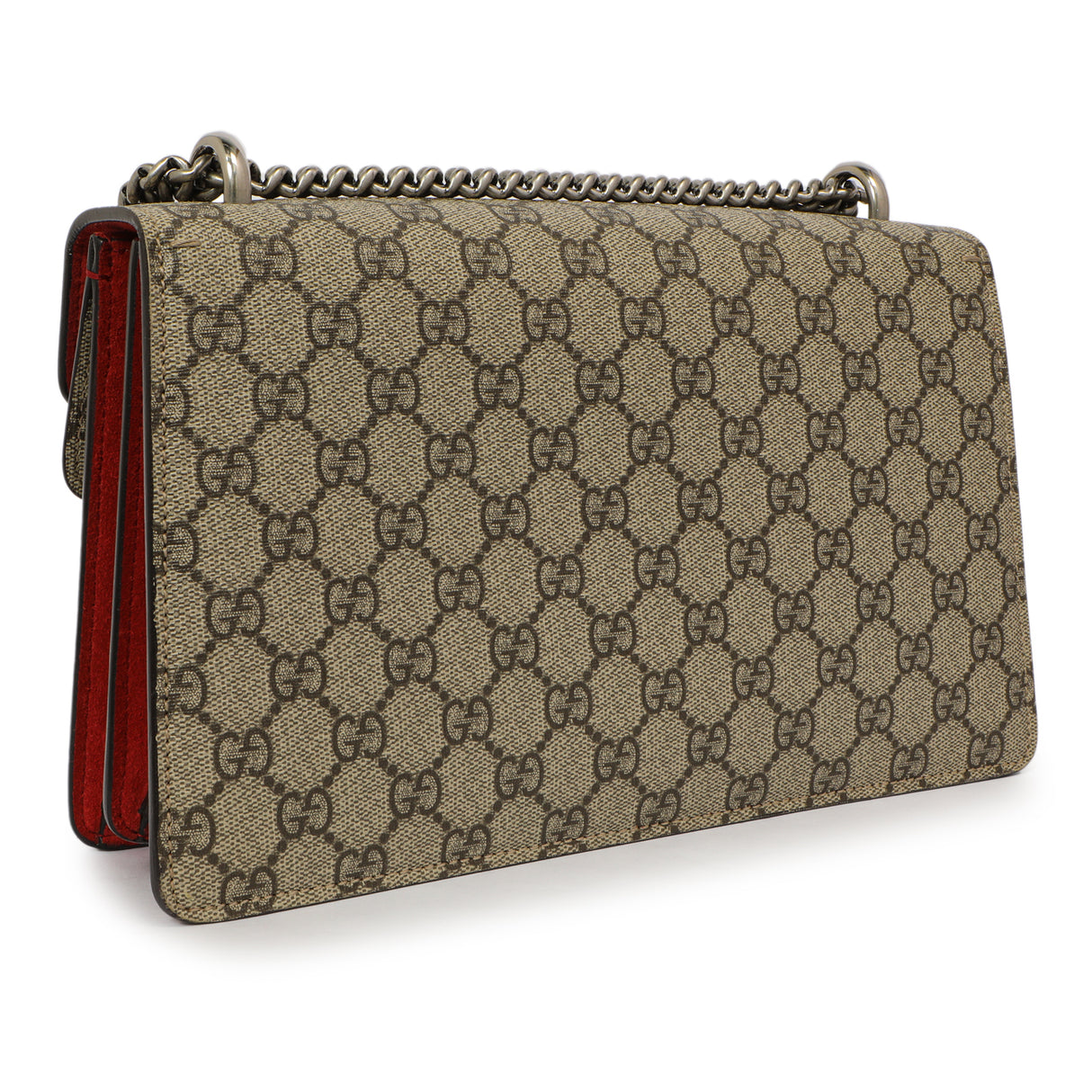 Gucci Red GG Supreme Monogram Small Dionysus Shoulder Bag Handbags Gucci