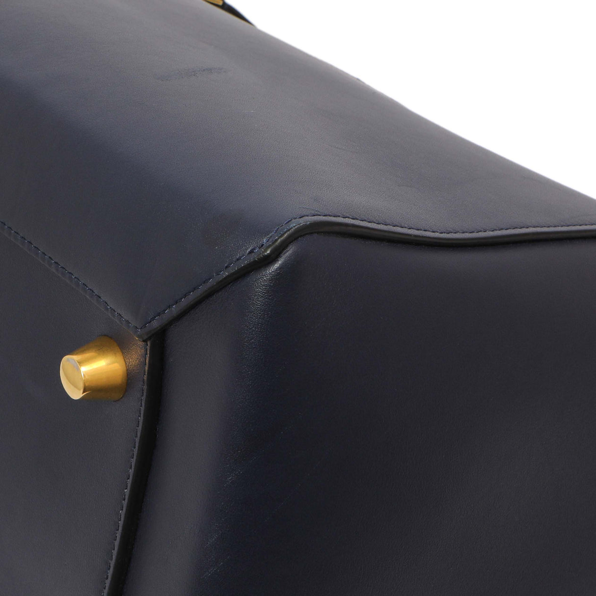 Celine Navy Brown Smooth Calfskin Small Belt Bag Handbags Celine