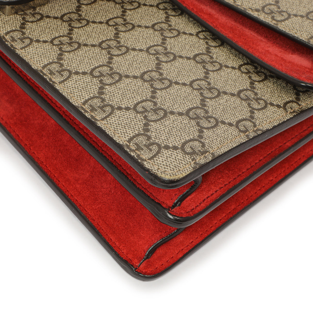 Gucci Red GG Supreme Monogram Small Dionysus Shoulder Bag Handbags Gucci