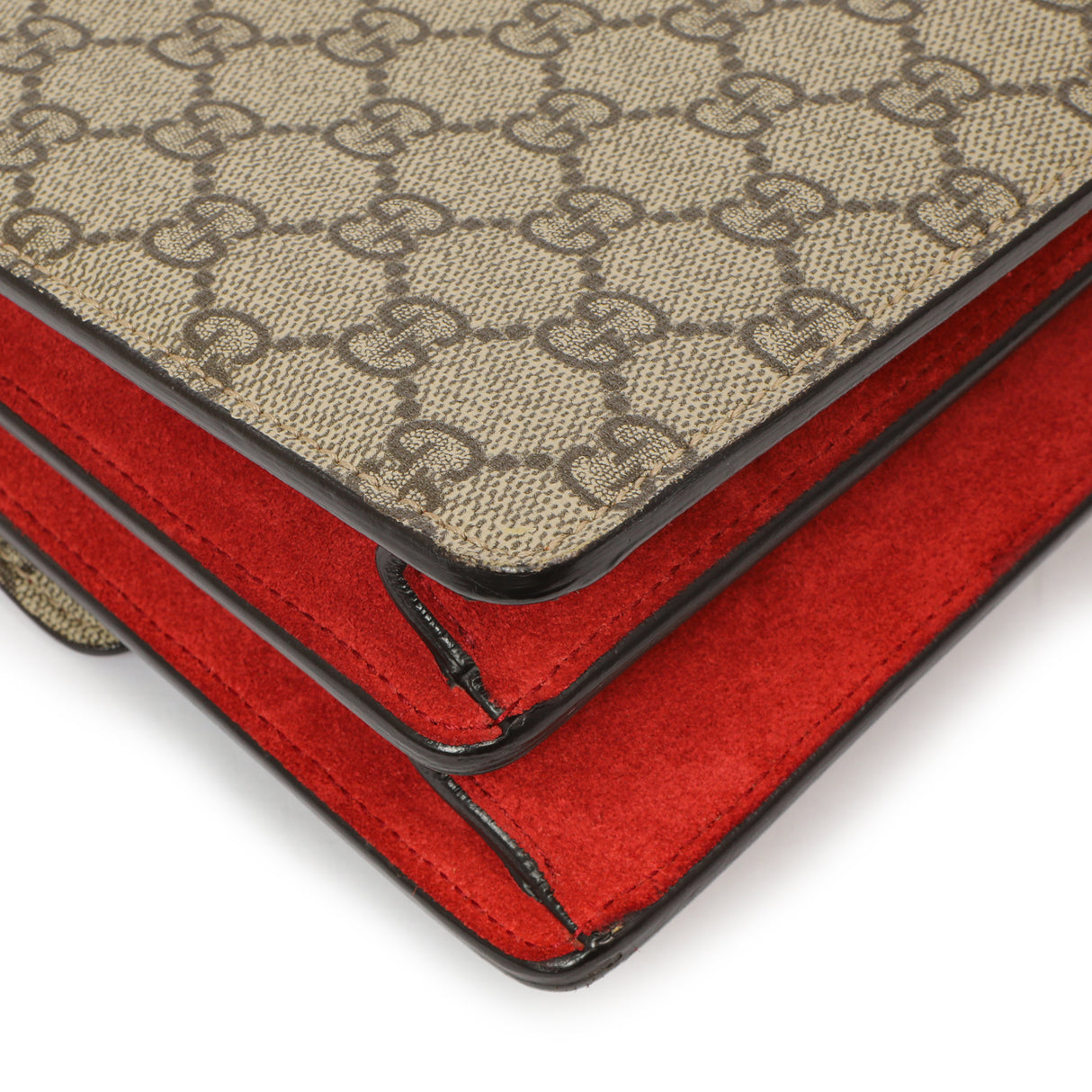 Gucci Red GG Supreme Monogram Small Dionysus Shoulder Bag Handbags Gucci