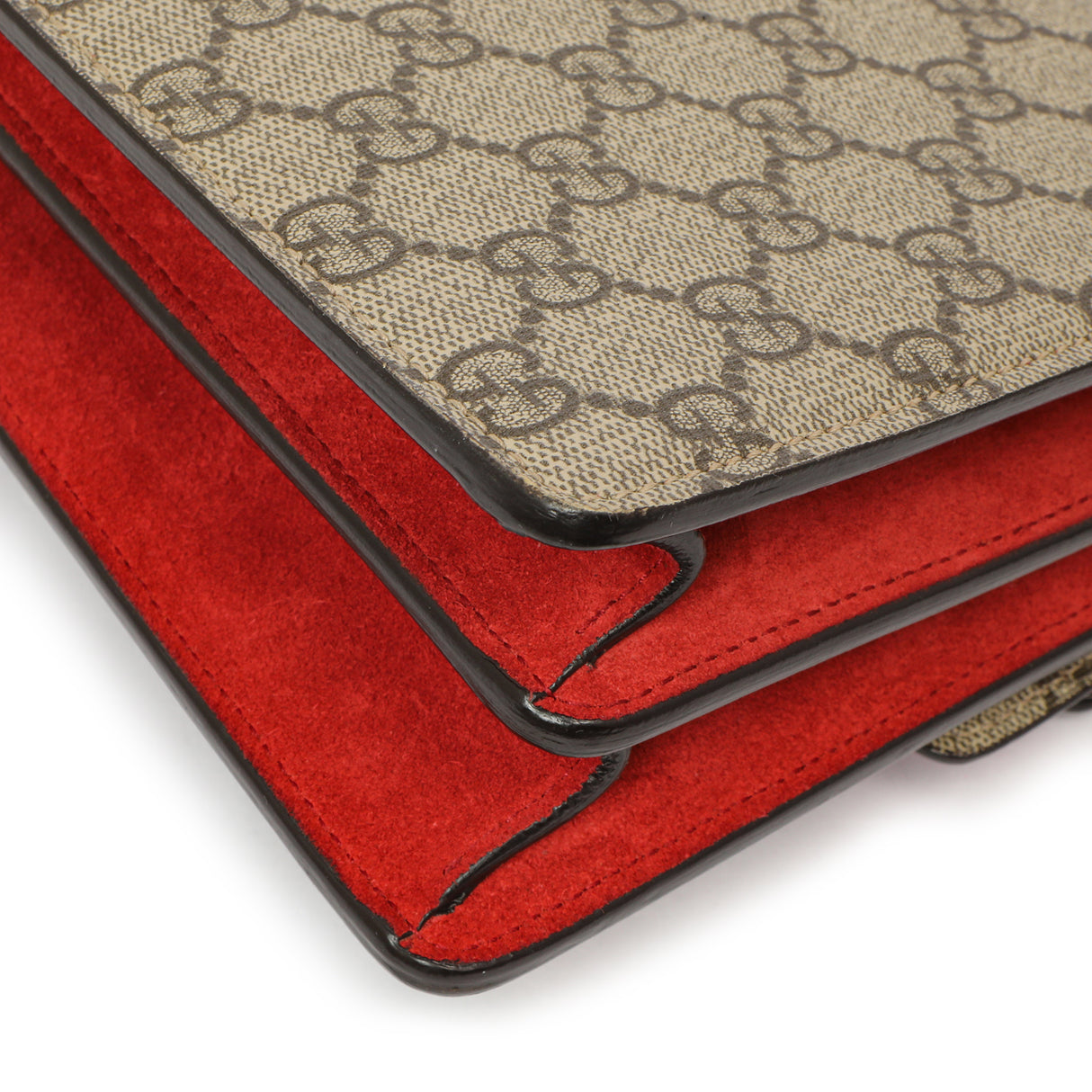 Gucci Red GG Supreme Monogram Small Dionysus Shoulder Bag Handbags Gucci