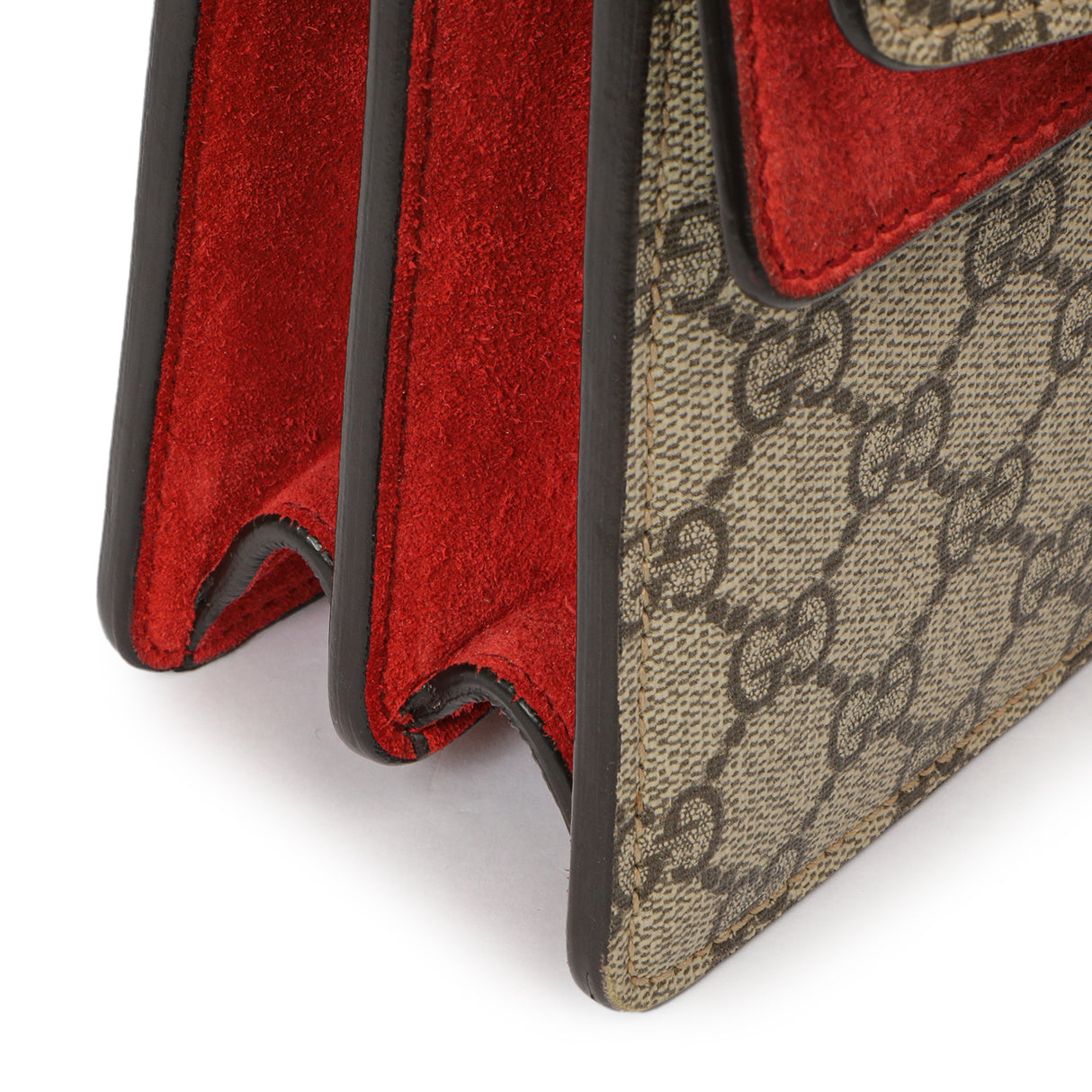Gucci Red GG Supreme Monogram Small Dionysus Shoulder Bag Handbags Gucci