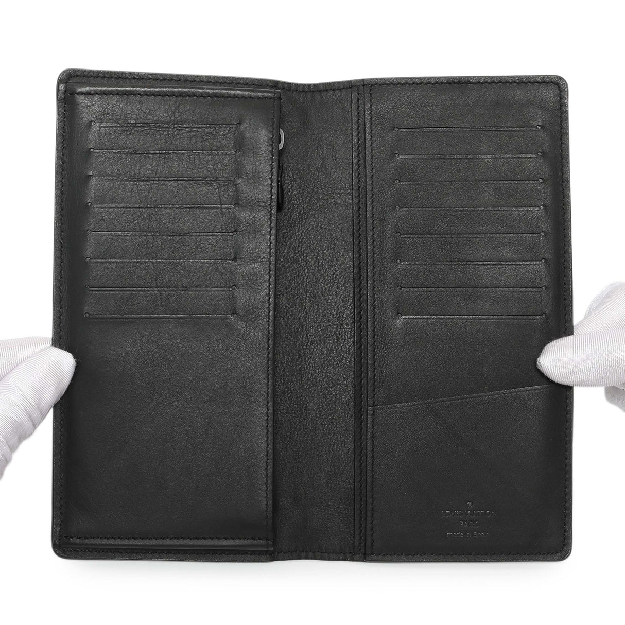 Louis Vuitton Black Monogram Shadow Brazza Wallet