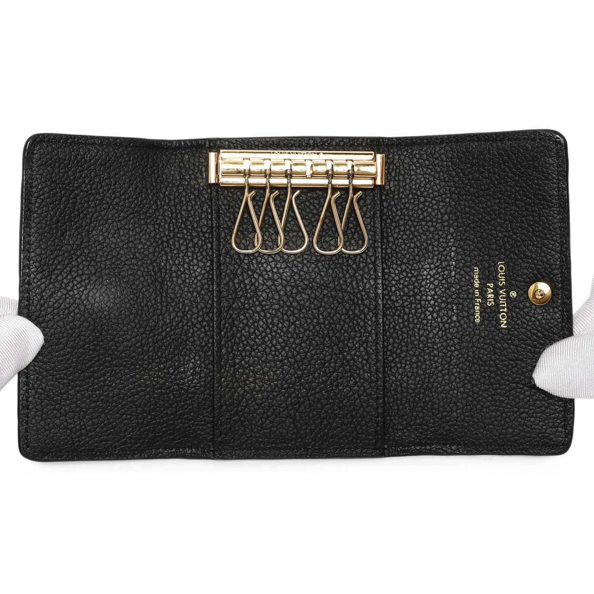 Louis Vuitton Black Empreinte Multicles 6 Key Holder Accessories Louis Vuitton