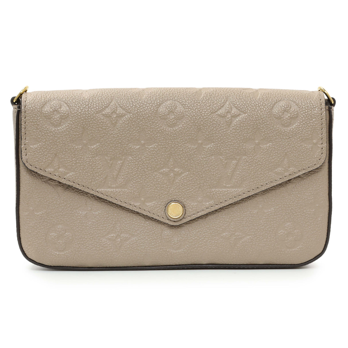 Louis Vuitton Tourterelle Empreinte Pochette Felicie Chain Wallet Handbags Louis Vuitton