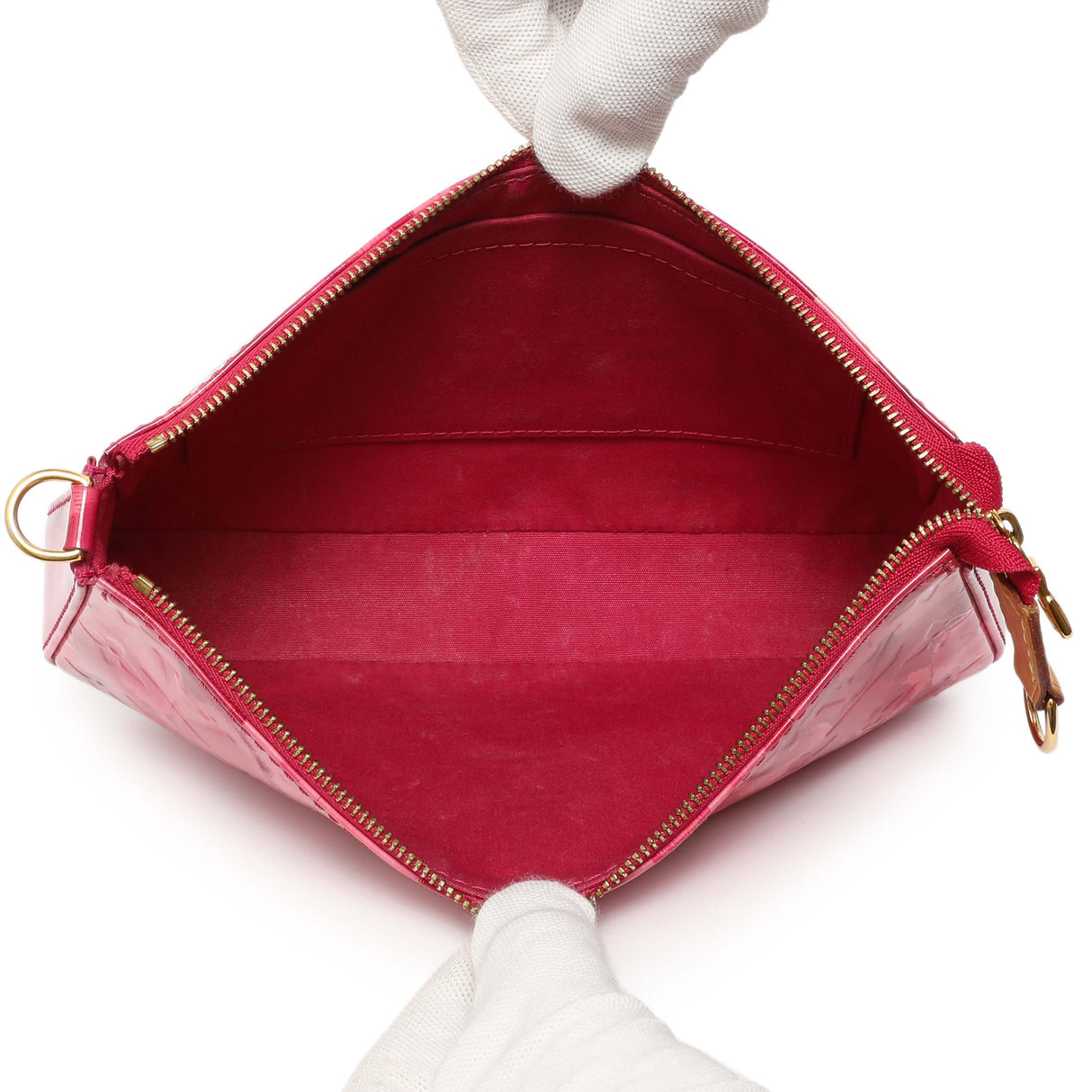 Louis Vuitton Rose Indien Vernis Ikat Pochette Accessories NM Handbags Louis Vuitton