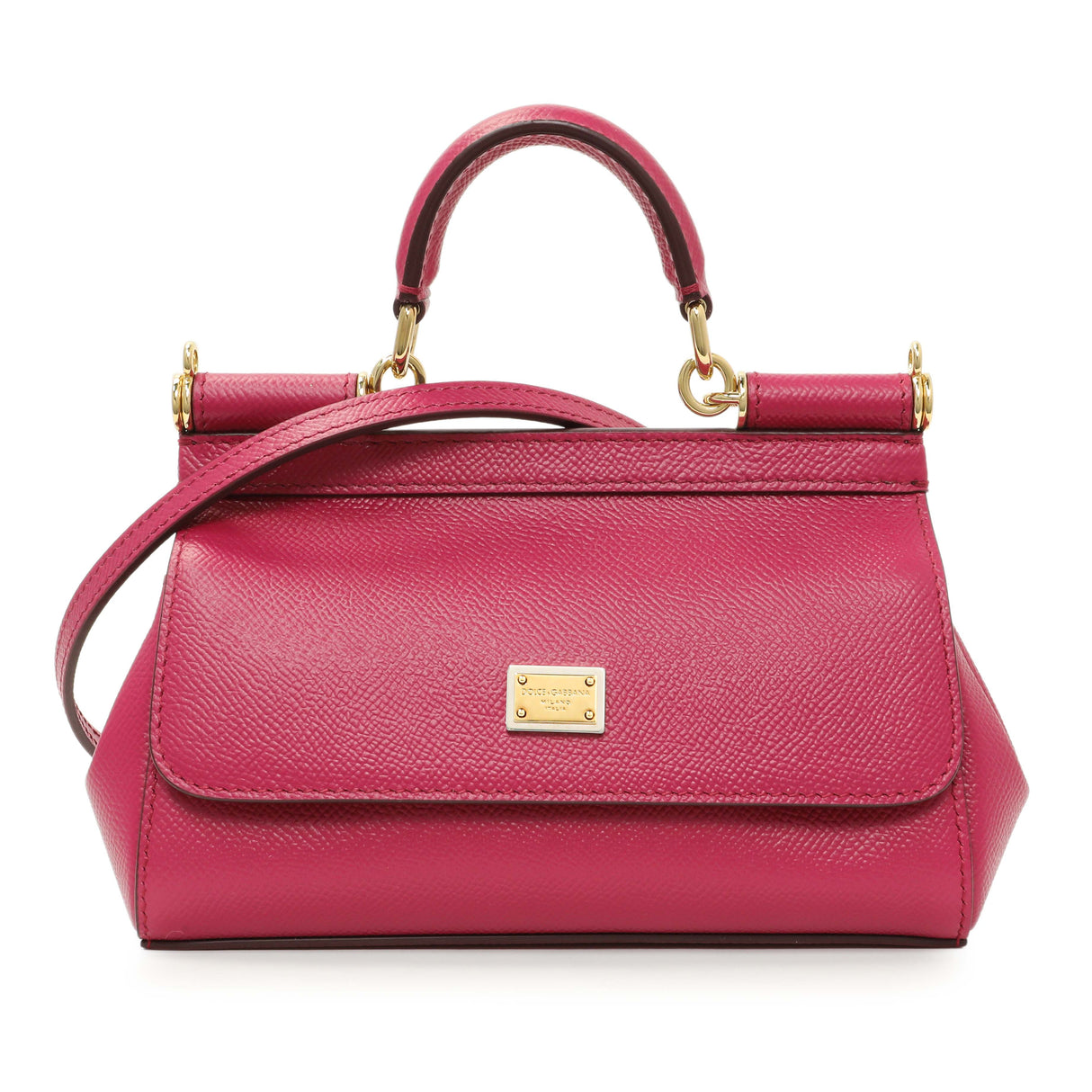 Dolce & Gabbana Fuchsia Dauphine Mini Miss Sicily Bag Handbags Dolce & Gabbana