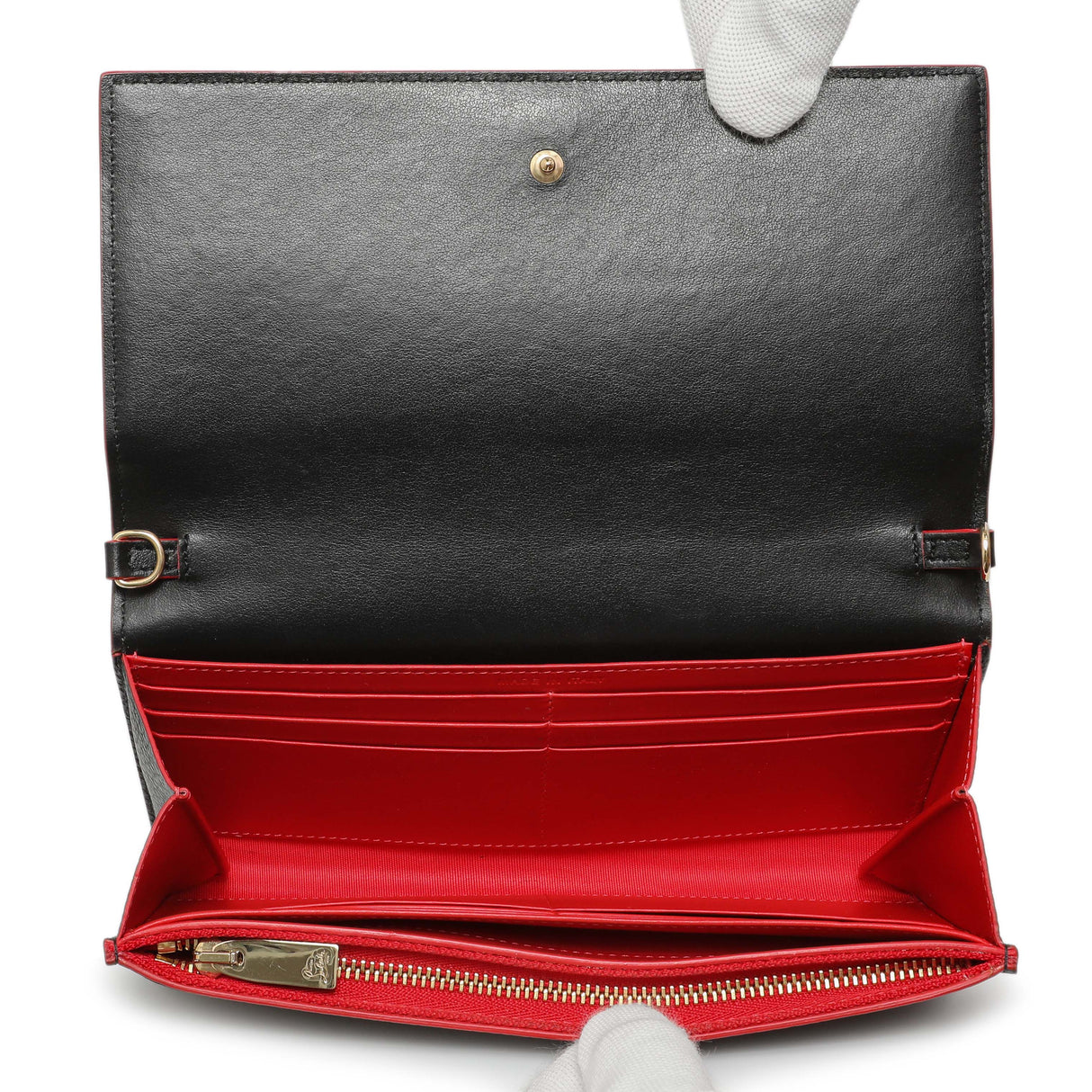 Christian Louboutin Black Calfskin Boudoir Chain Wallet Handbags Christian Louboutin