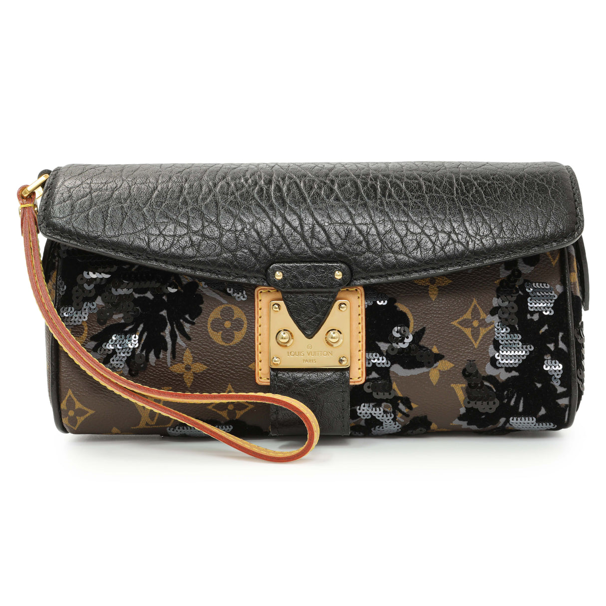 Louis Vuitton Monogram Fleur De Jais Sequins Manege Handbags Louis Vuitton